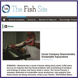 OLOOSON Prezenta Presa Internationala Sustainable Caviar